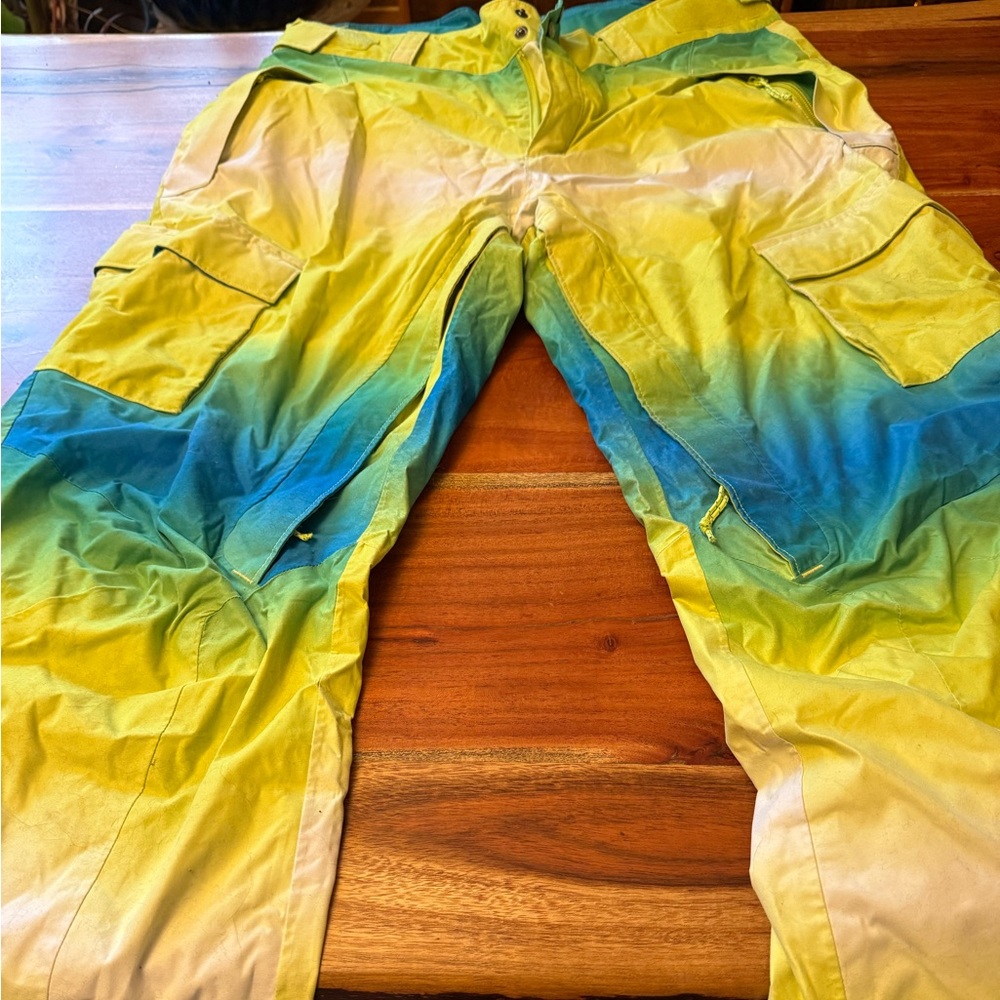 Columbia Yellow and Blue Snow Pants